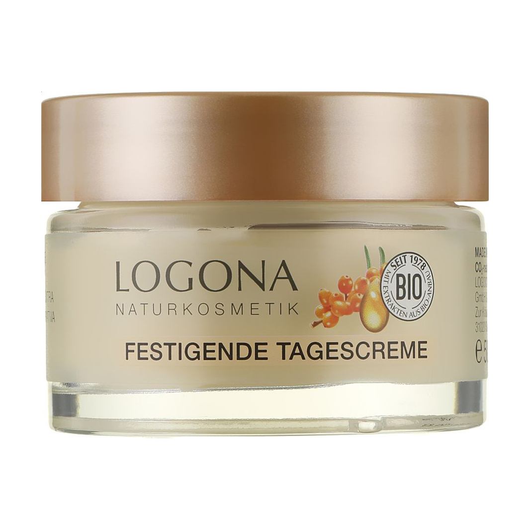 Уцінка! Денний крем для обличчя Logona Festigende Tagescreme Extra Pflegend Екстраживлення, проти зморщок, з обліпихою та медом, 50 мл